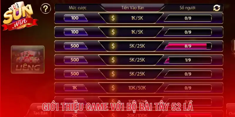 Giới thiệu game với bộ bài Tây 52 lá