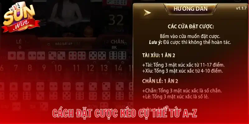 Cách đặt cược kèo cụ thể từ A-Z